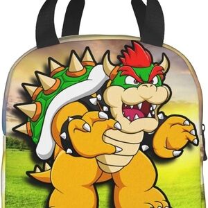 Bowser Character Lunch Bag - Black and Yellow